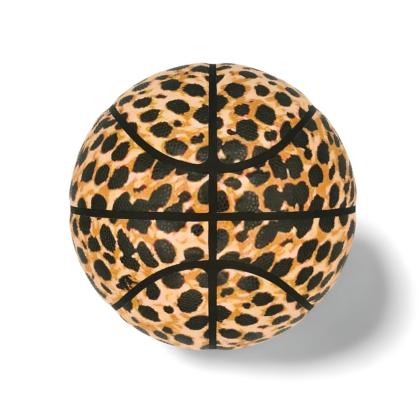 Ballon de basket imprimé léopard Beige