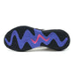 Semelle robuste et motif géométrique en violet et rose sur un sneaker de la marque Ballerz