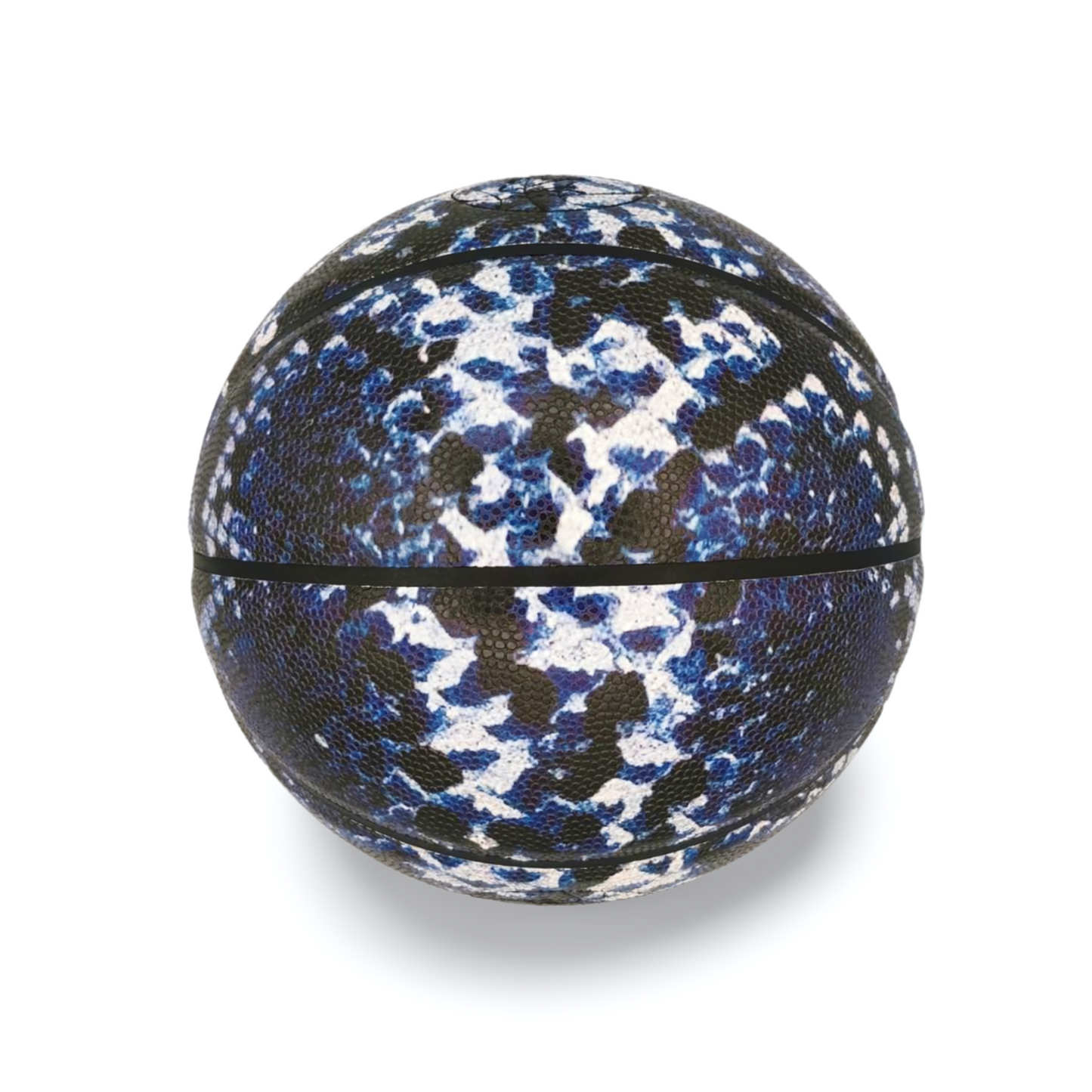 Ballon de basket imprimé python Bleu