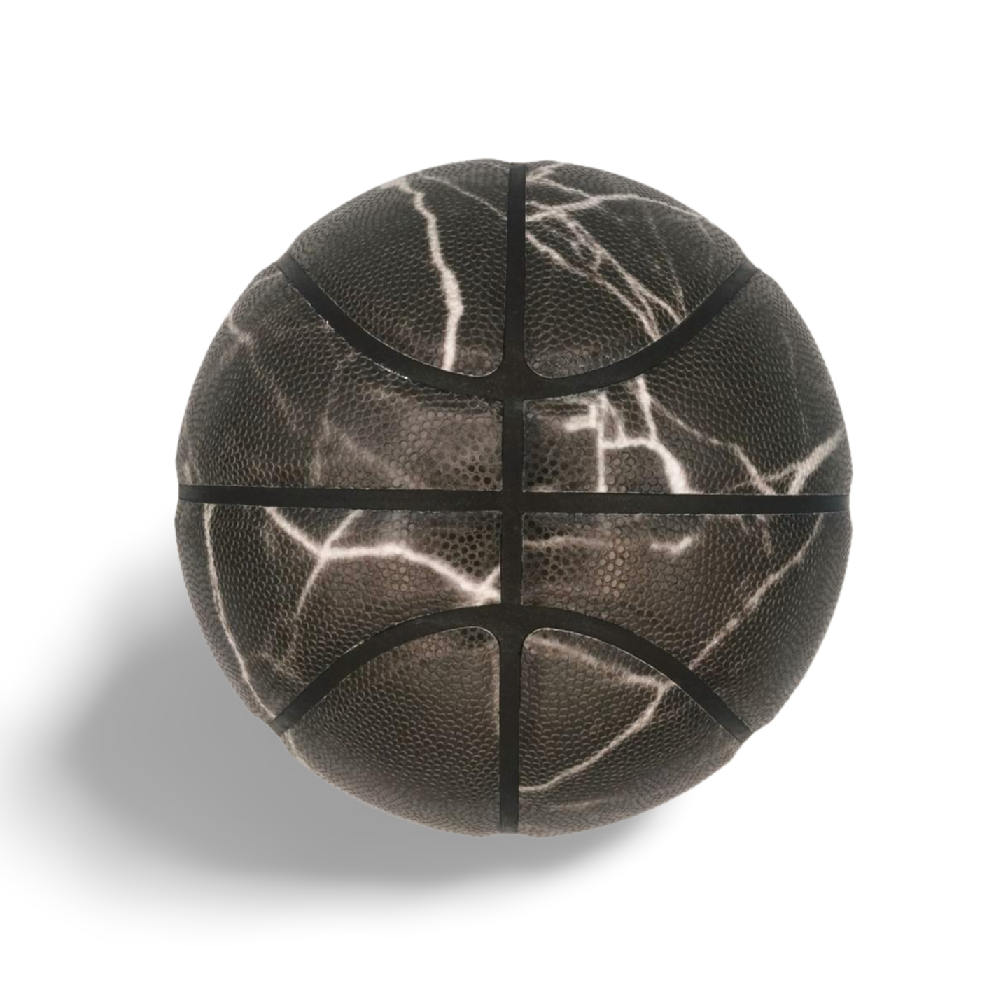 Ballon de basket imprimé marbre noir